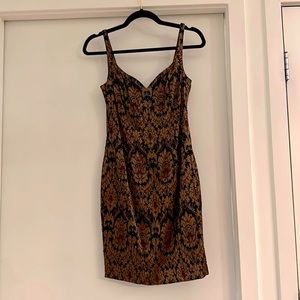 Cache black beaded cocktail dress